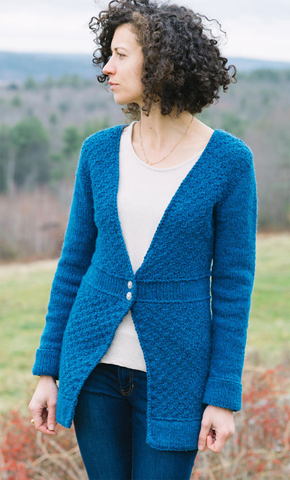 Silfa Cardigan V Neck Cardigan Knitting Pattern