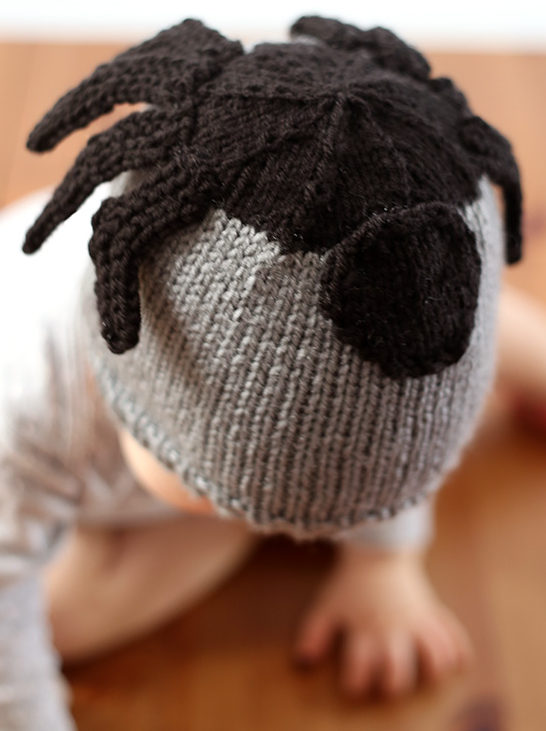 Free Knitting Pattern for Silly Spider Baby Hat