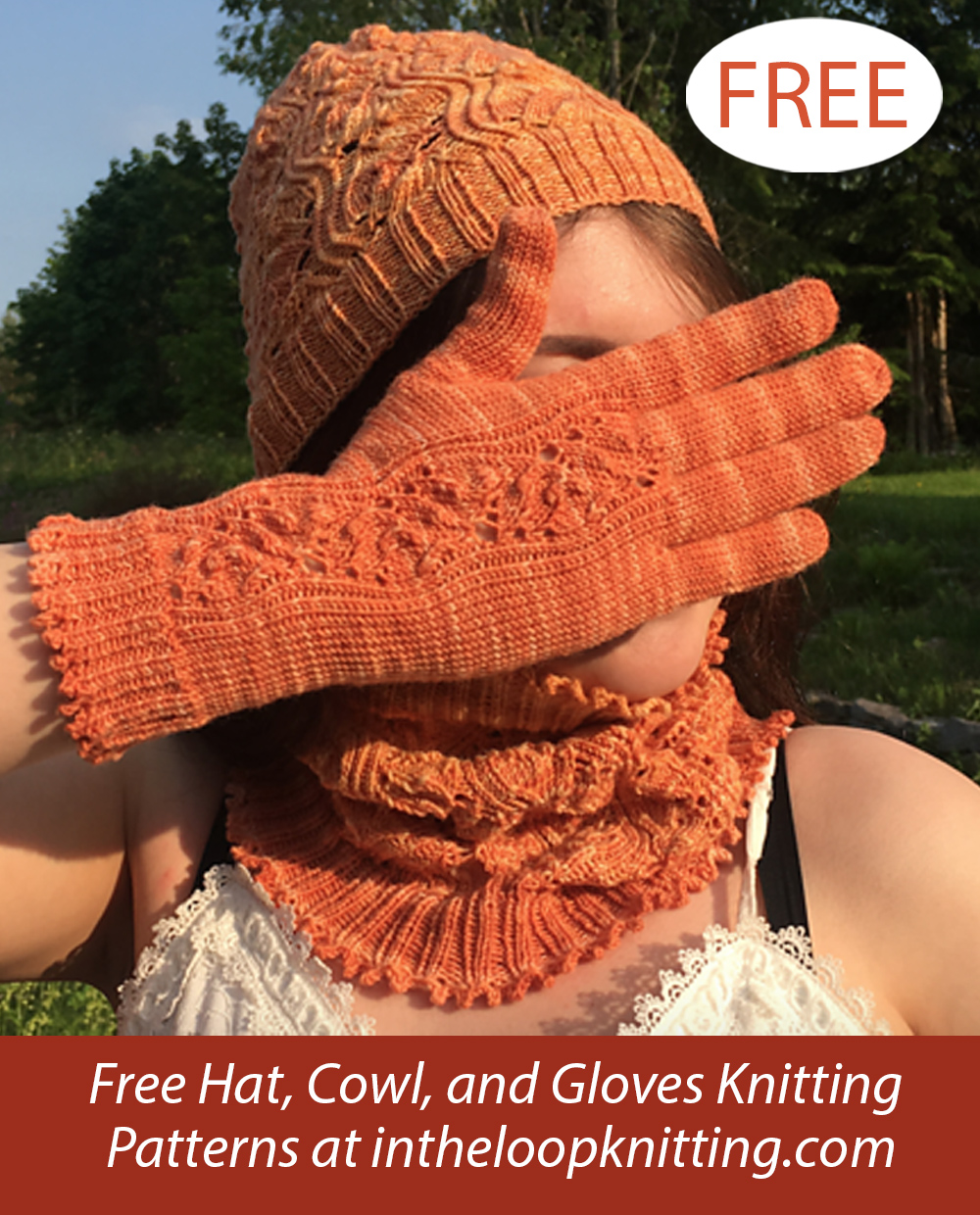 Free Silmu Hat, Cowl, and Gloves Set Knitting Pattern Set