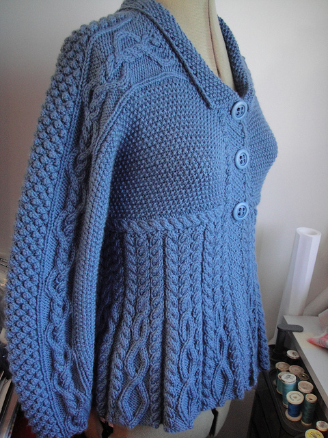 Silver Belle / Romy Cardigan free knitting pattern and more cardigan sweater knitting patterns