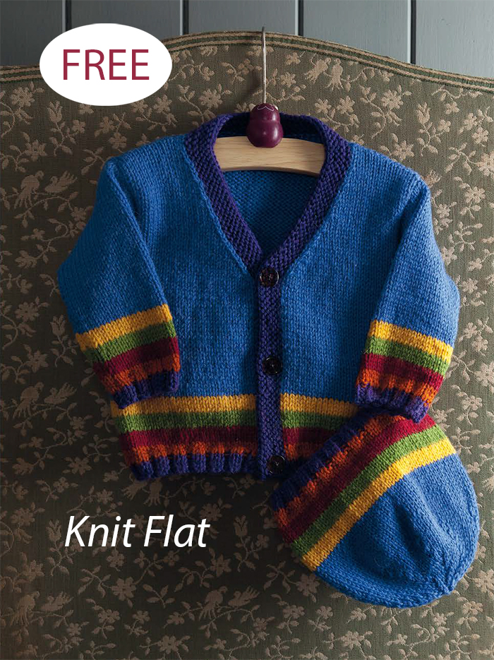 Silver Cardigan and Hat  Baby Set Knitting Pattern Set