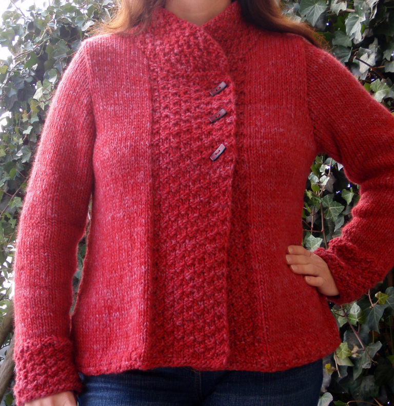 Free Knitting Pattern for Quick Silver Haze Jacket