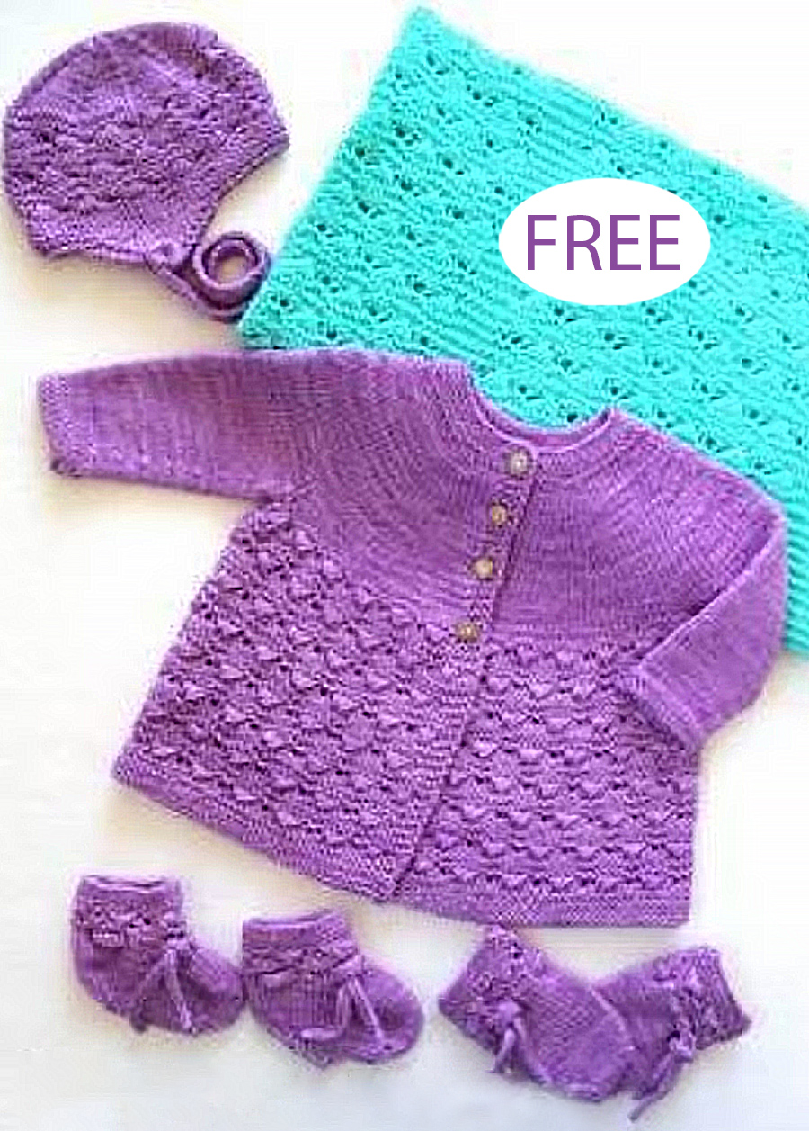 Free Simnia Layette Knitting Pattern