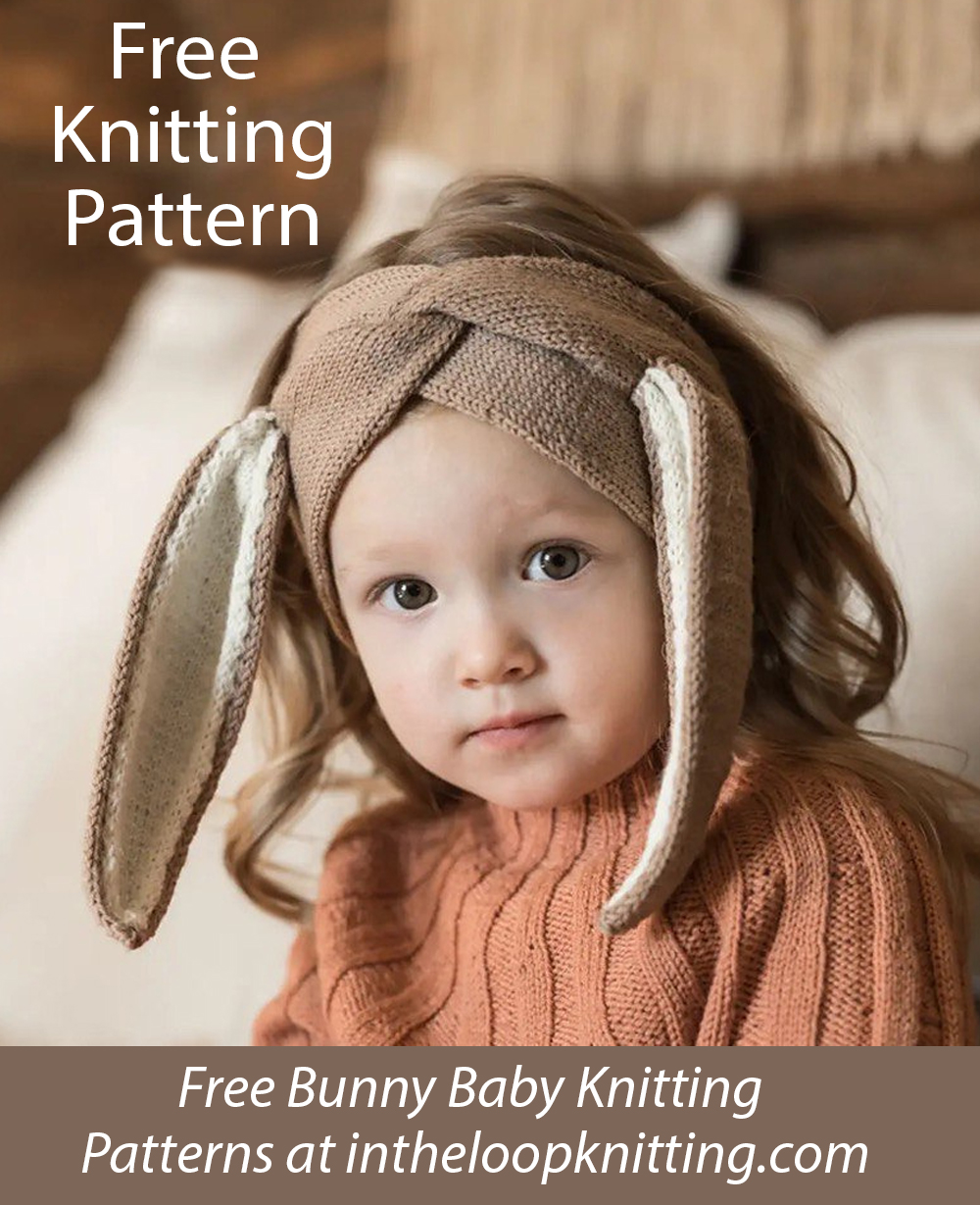 Free Bunny CHeadband knitting pattern
