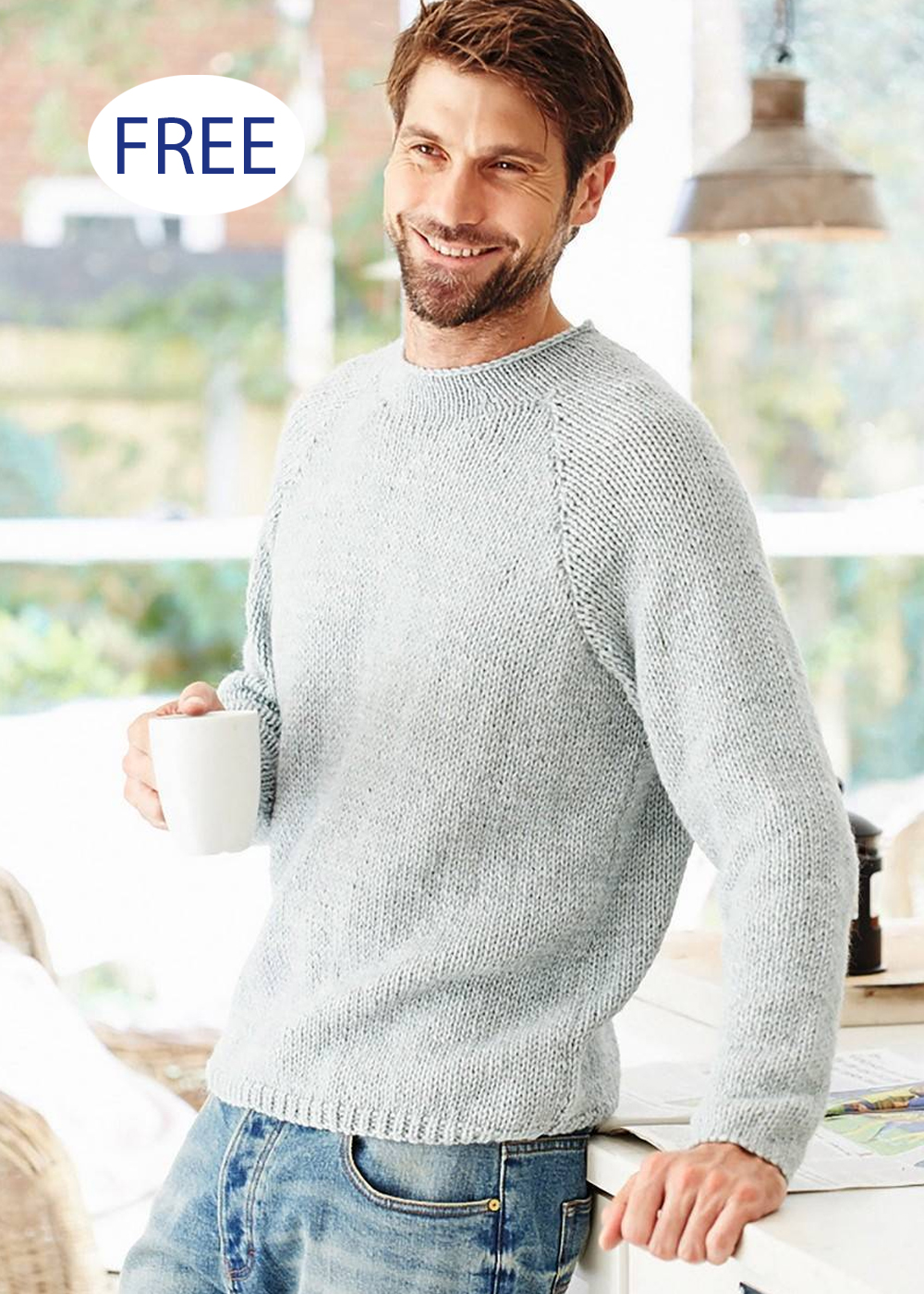 Knitting Patterns Free Men's Pullover Simple Chunky Jumper