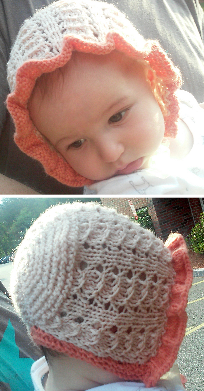 Baby Bonnet Knitting Patterns In The Loop Knitting