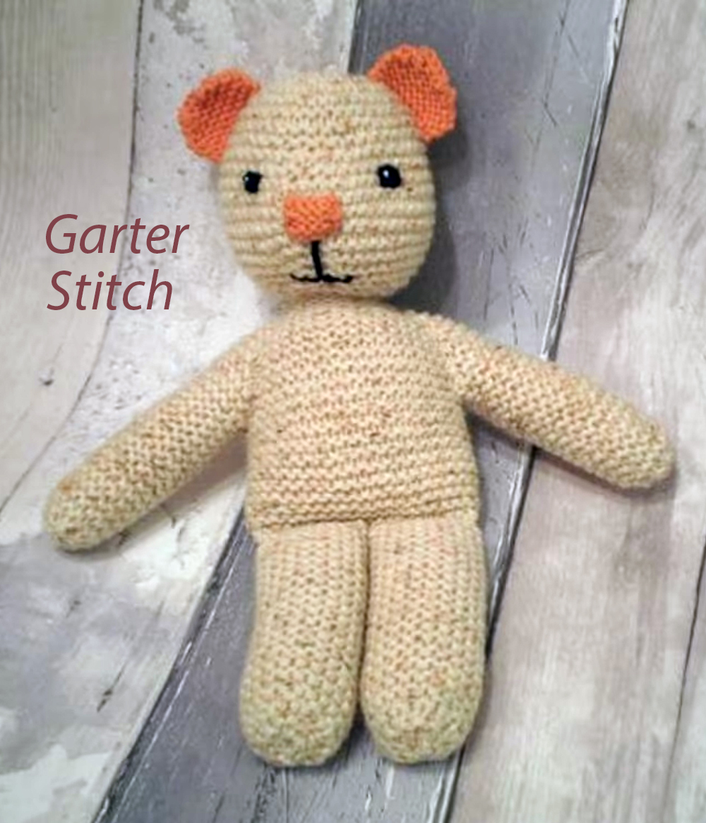 Simple Ted Garter Stitch Knitting Pattern