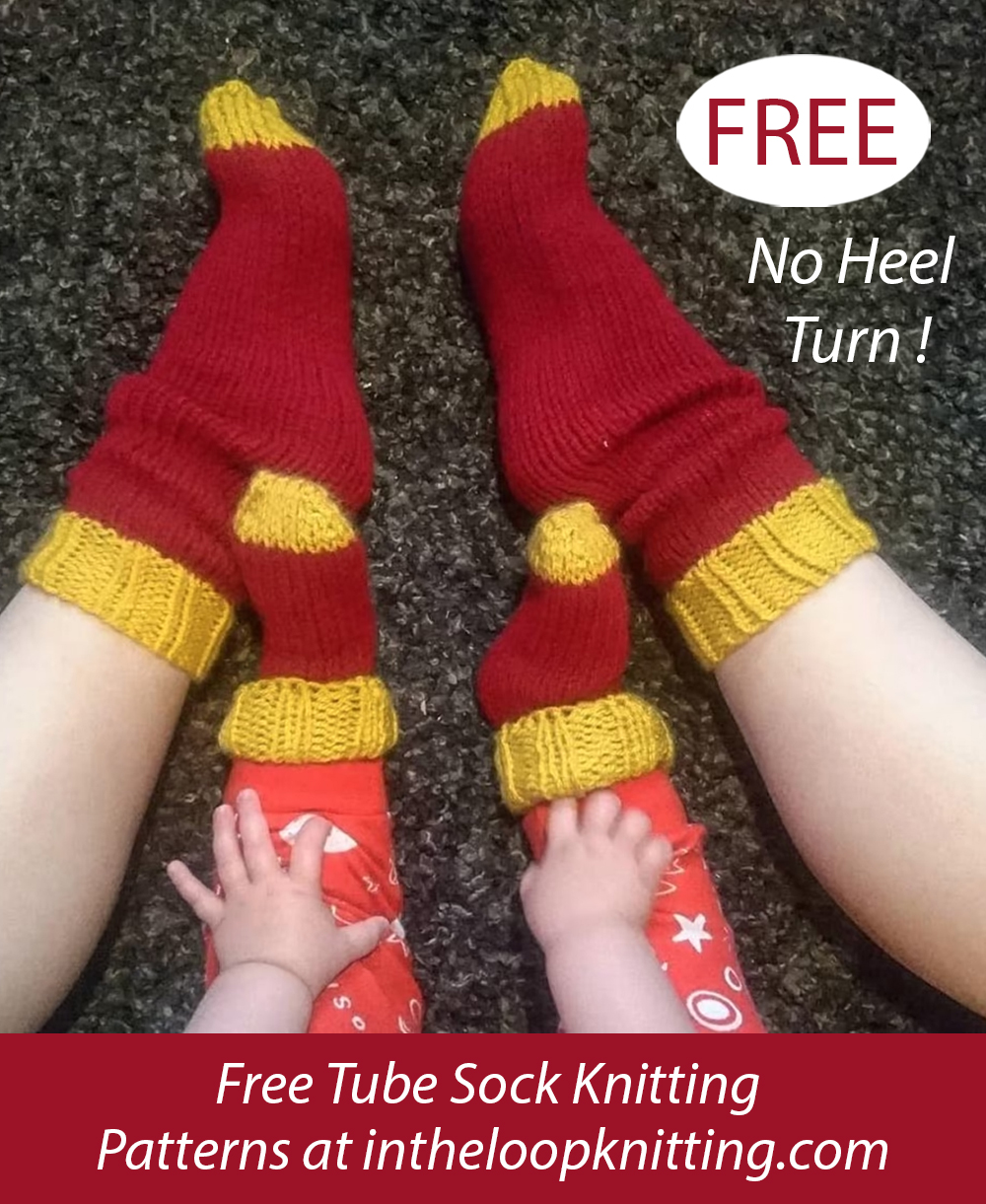 Free Simple Toes Socks Knitting Pattern