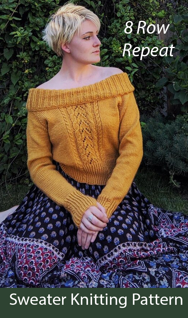 Sweater Knitting Pattern 8 Row Simply Sweet Jumper