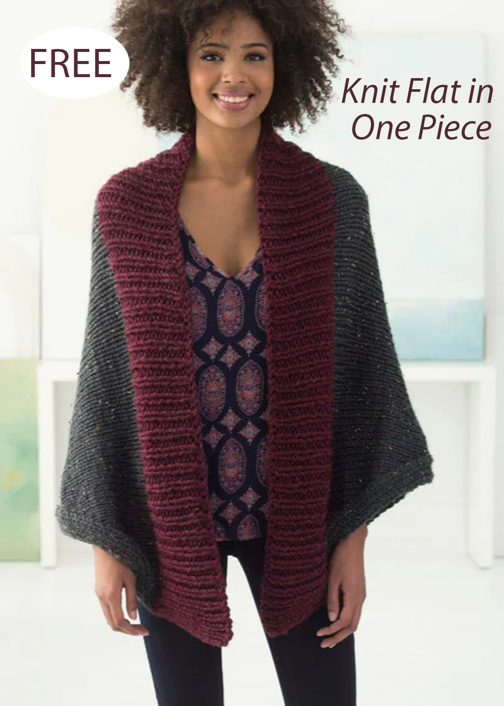 Easy Simsbury Shrug Free Knitting Pattern