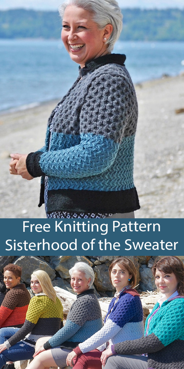 Free Cardigan Knitting Pattern Sisterhood of the Sweater