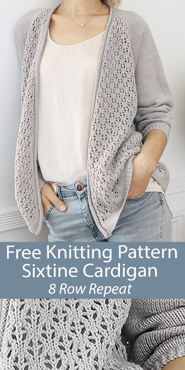 Free Cardigan Knitting Pattern Sixtine Cardigan