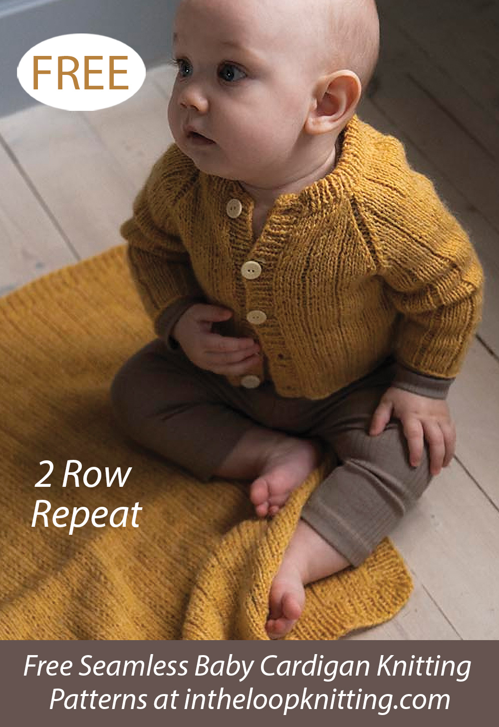 Free Skara  Baby Cardigan Knitting Pattern