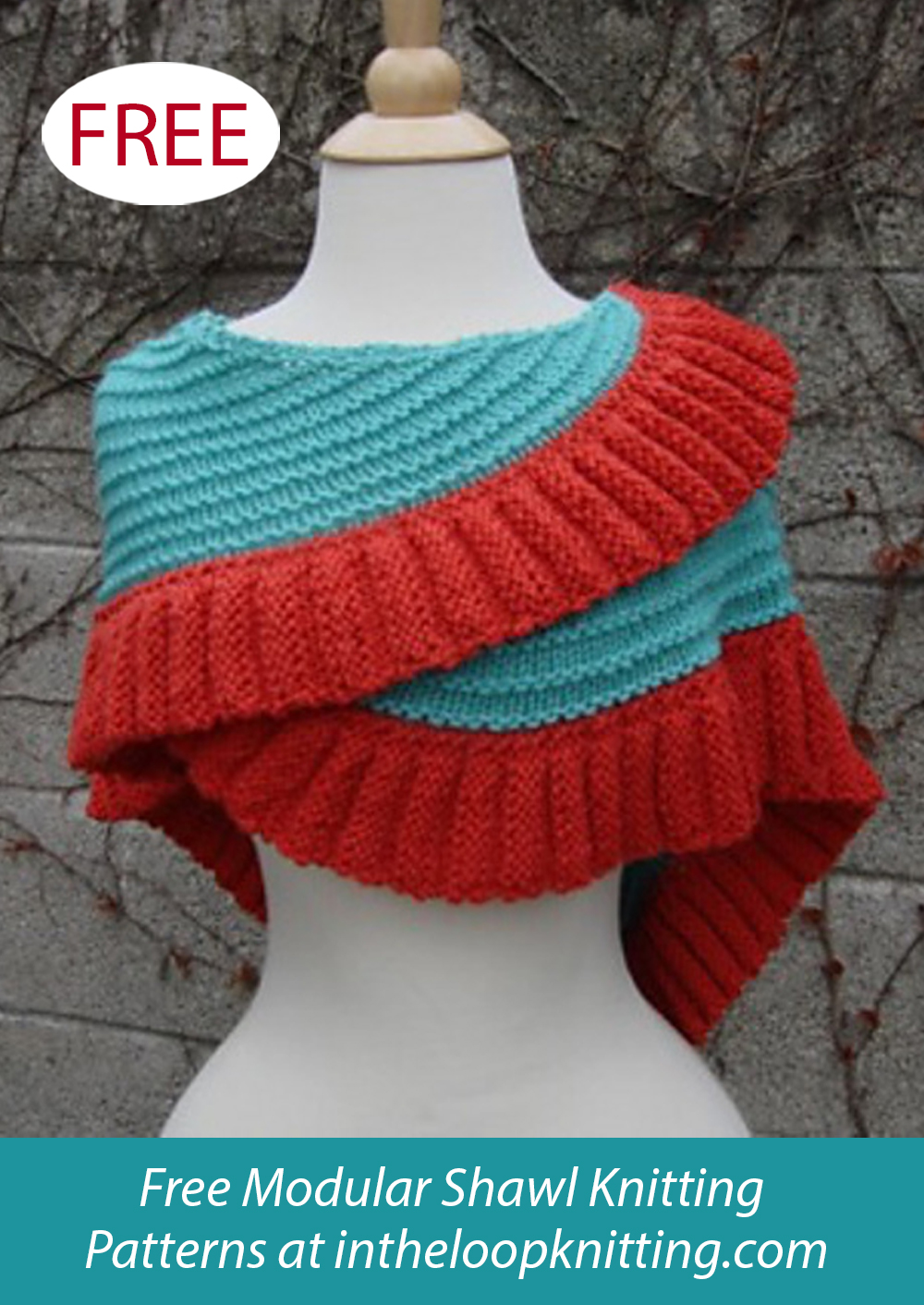 Skewed Shawl Knitting Pattern