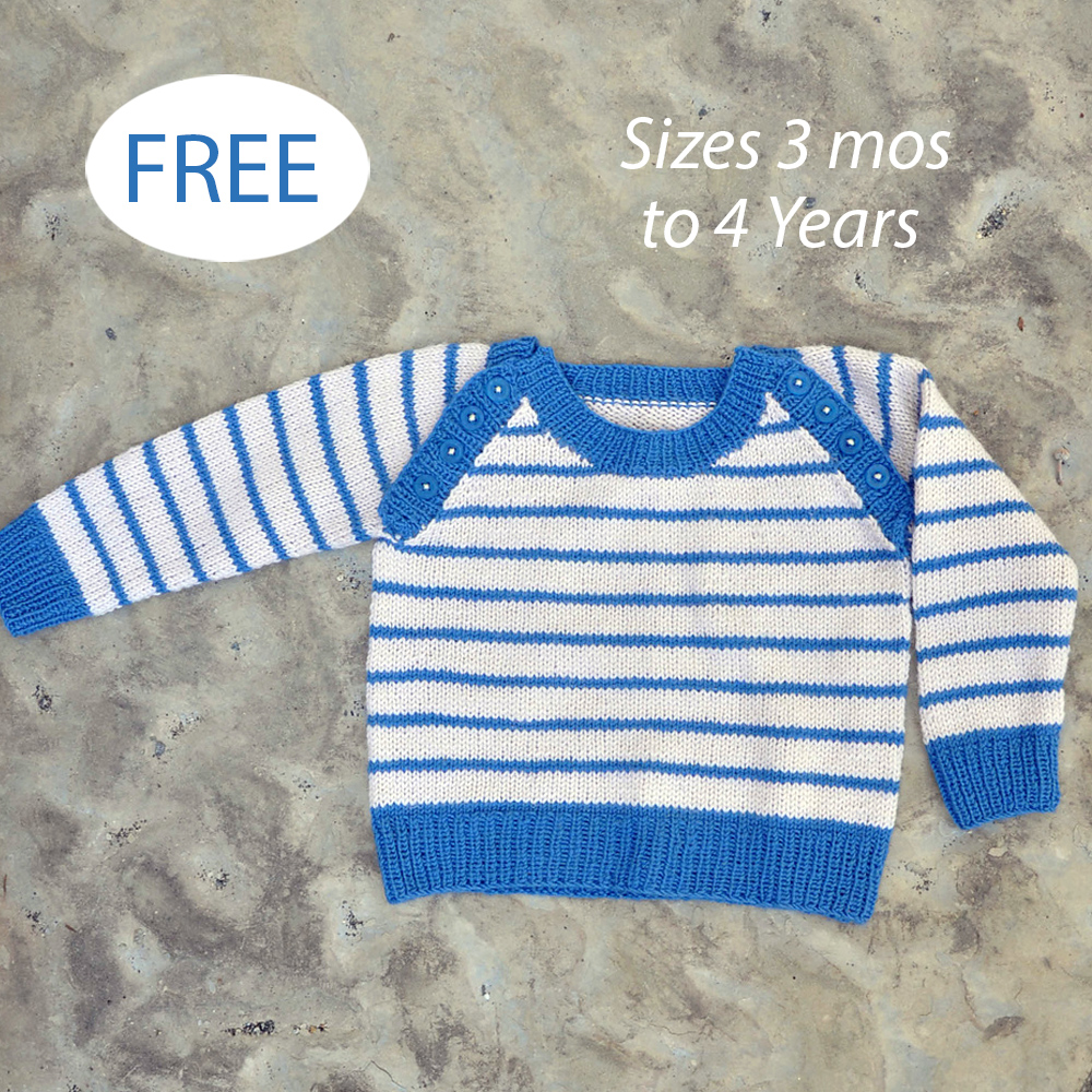 Free Skipper Baby Sweater Knitting Pattern