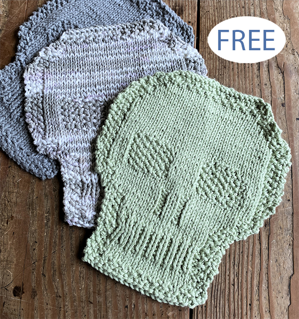 Free Skull Dishcloth Knitting Pattern