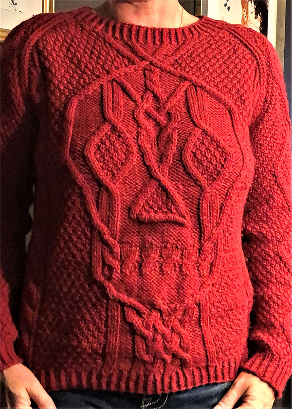 Skull Sweater Knitting Pattern 