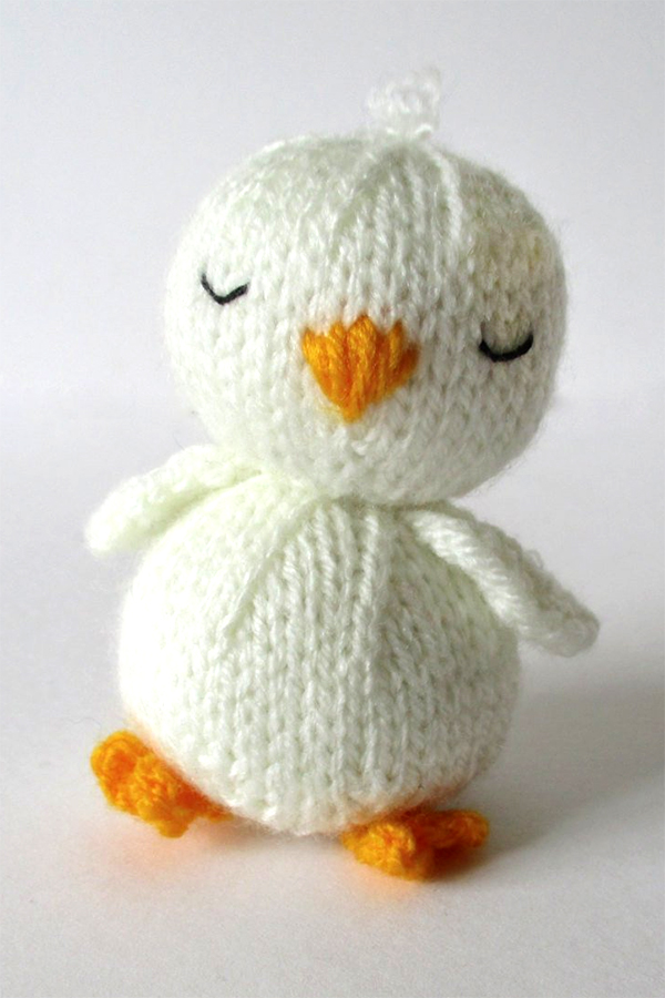 Knitting Patterns for Sleepy Chick