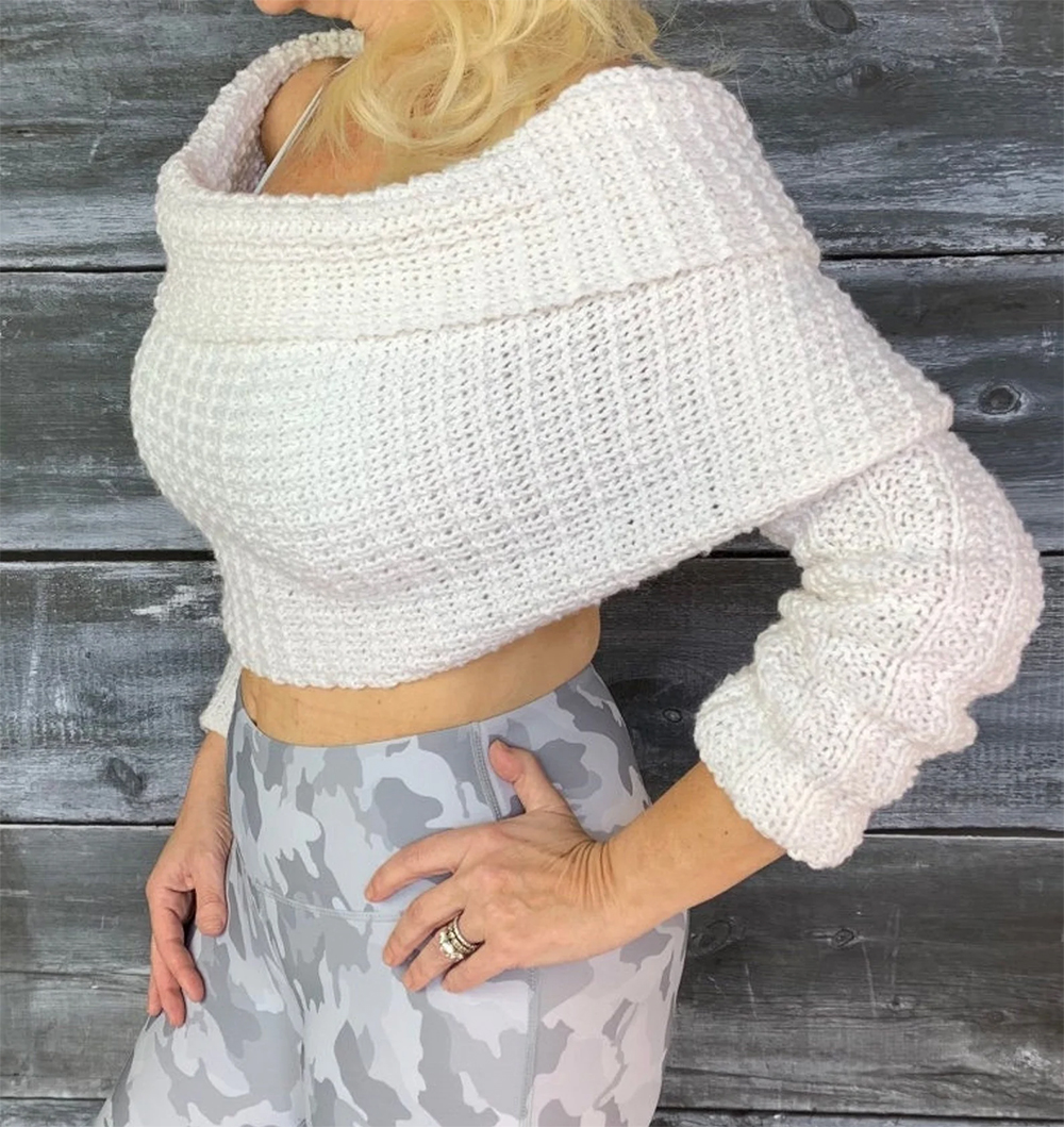  Sleeve Scarf Sweater Knitting Pattern