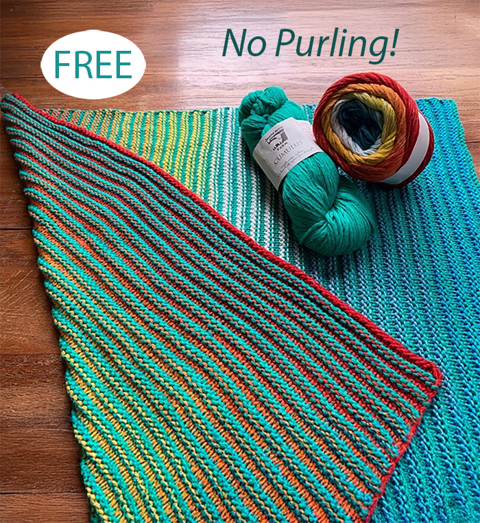 Sliding Is Fun Blanket Free Knitting Pattern