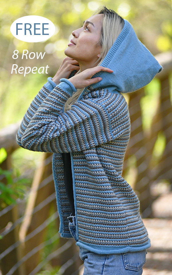 Free Knitting Pattern Slip Stitch Hoodie