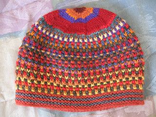Free knitting pattern for Slip Stitch Stash Hat stashbuster beanie and more beanie knitting patterns