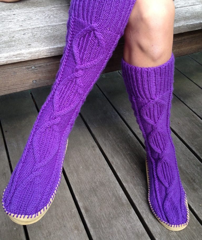 Free Slipper Socks and Boots Knitting Patterns - In the Loop Knitting