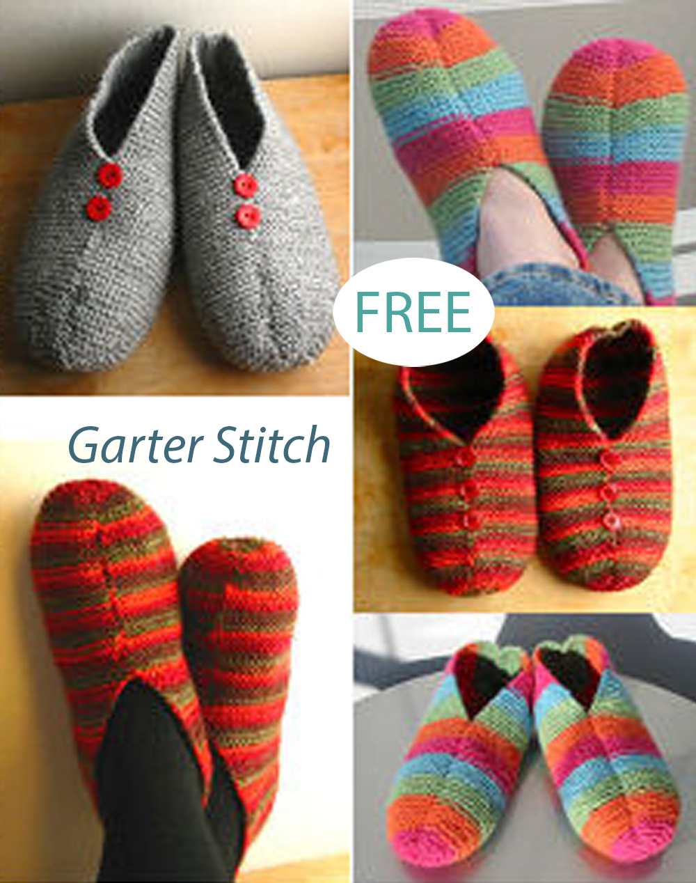 Free Knitting Pattern Slippers