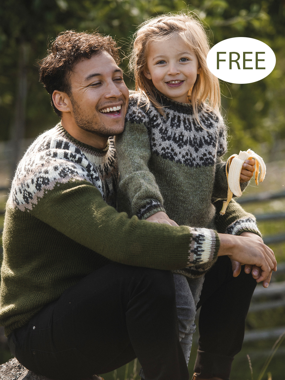 Leaf Fall Sweater, Socks, and Mittens Knitting Pattern Set