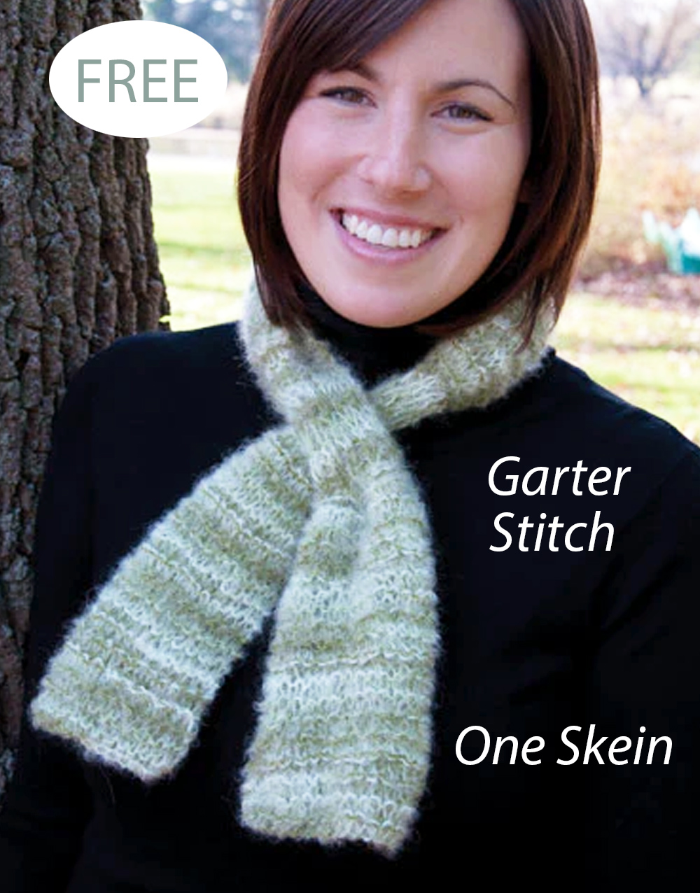 Free Knitting Pattern Slotted Scarf 