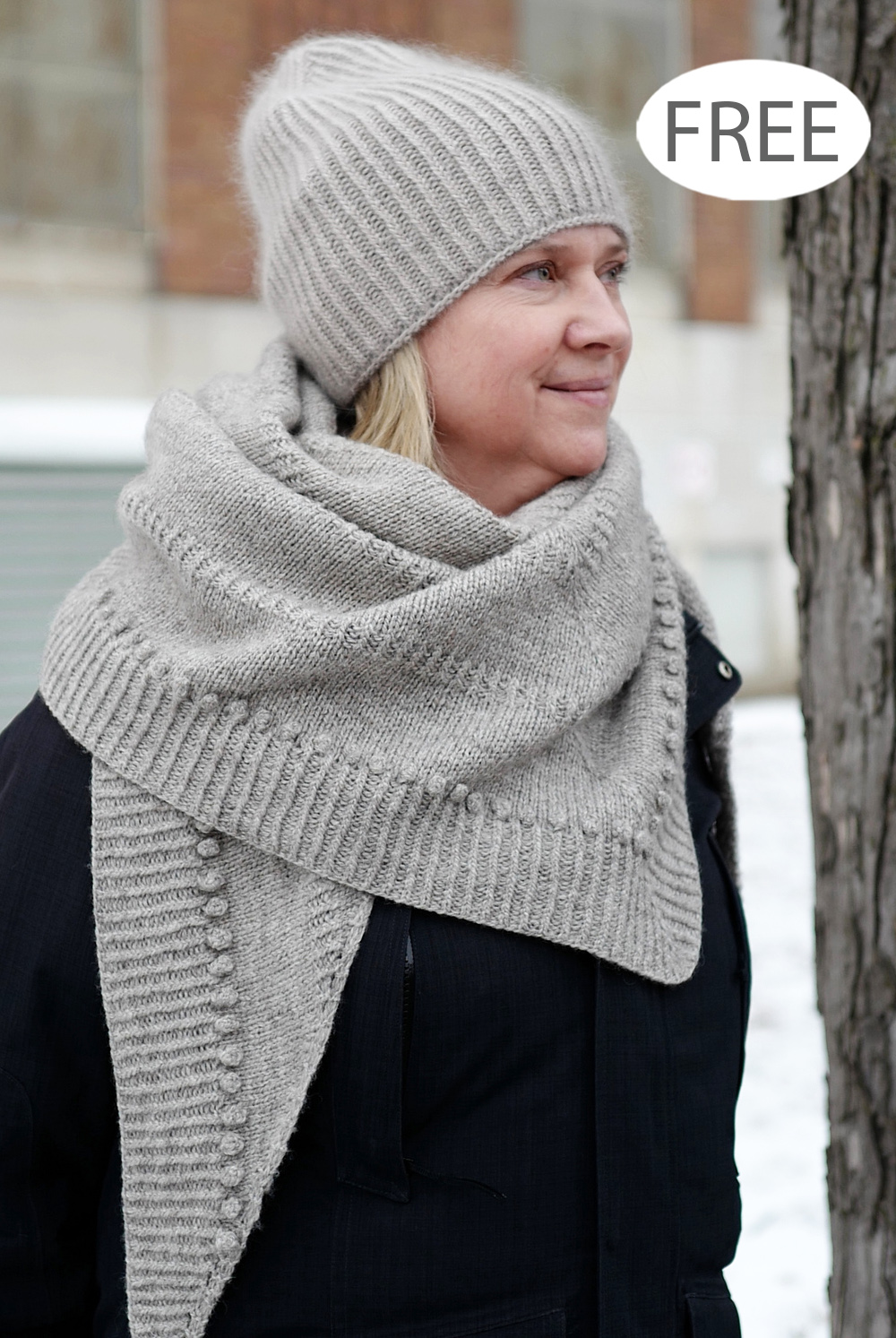 Free Smokeshow Shawl and Hat Set Knitting Pattern