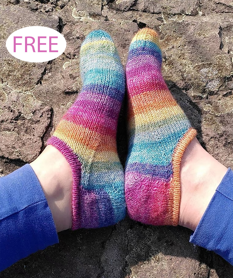 Free Melanie Sneaker Socks Knitting Pattern