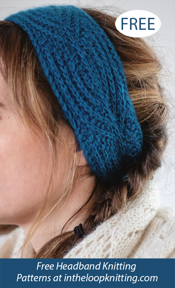 Free Snow Drop Headband Knitting Pattern