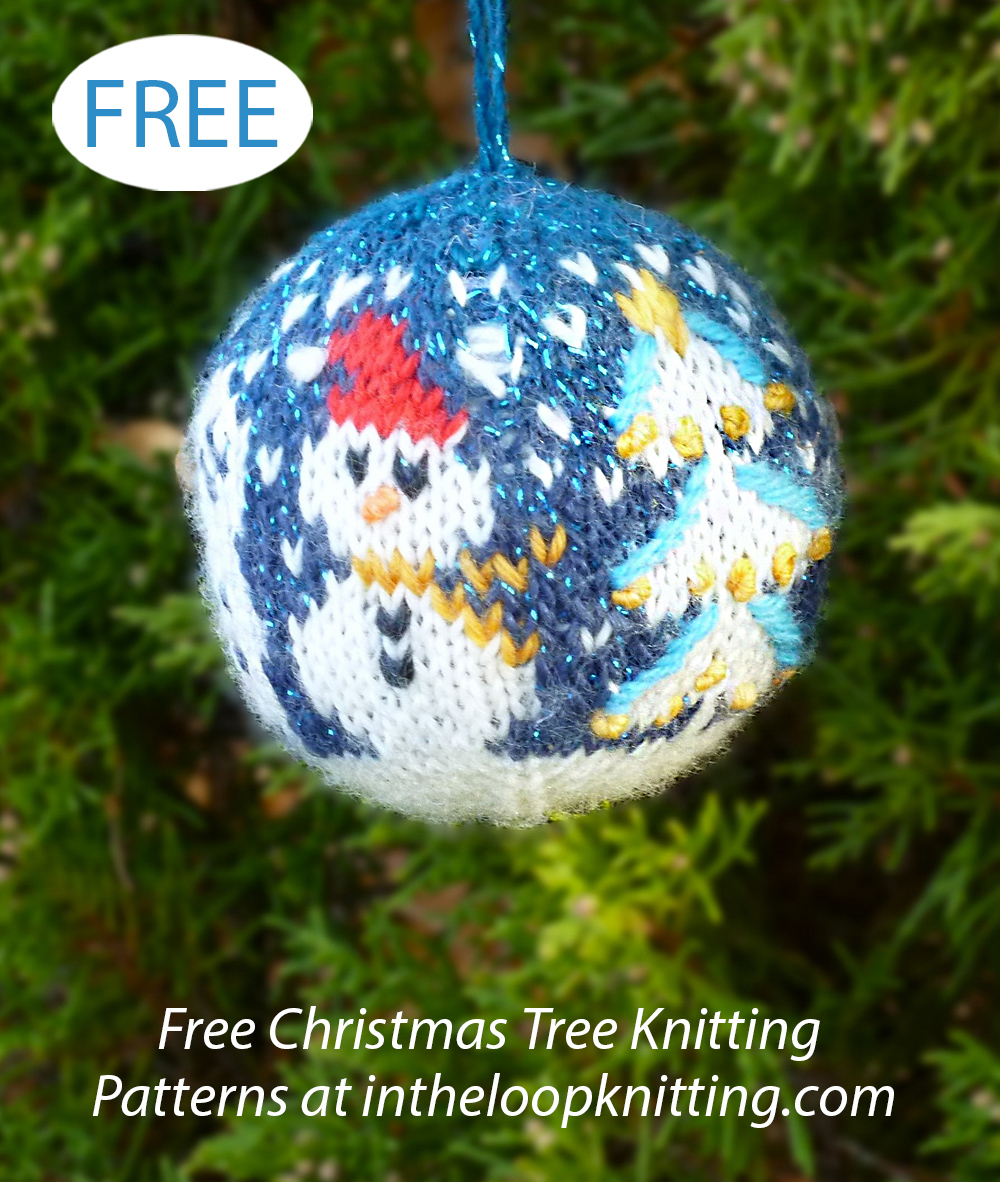 Free Christmas Ornament Knitting Pattern