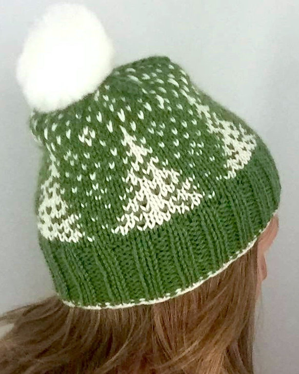 Free Knitting Pattern for Snowfall Hat