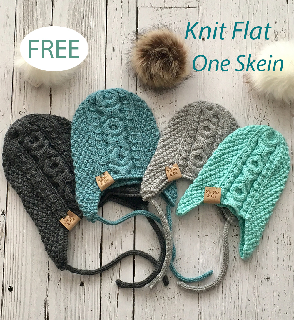 Free Knitting Pattern for XOXO Snowflake Hat