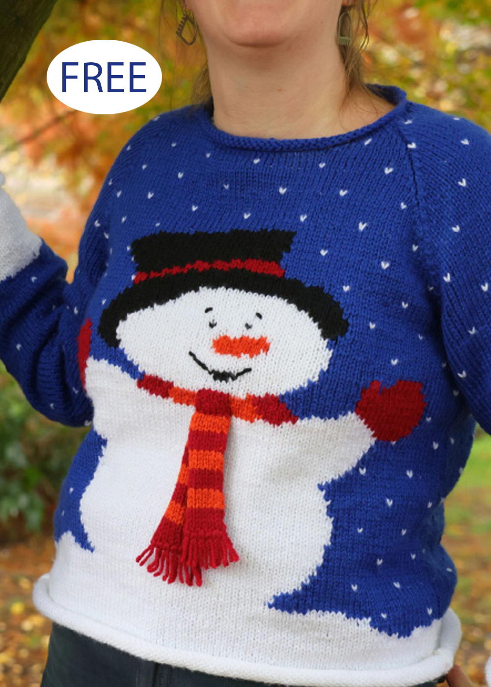 Free Snowman Jumper Knitting Pattern