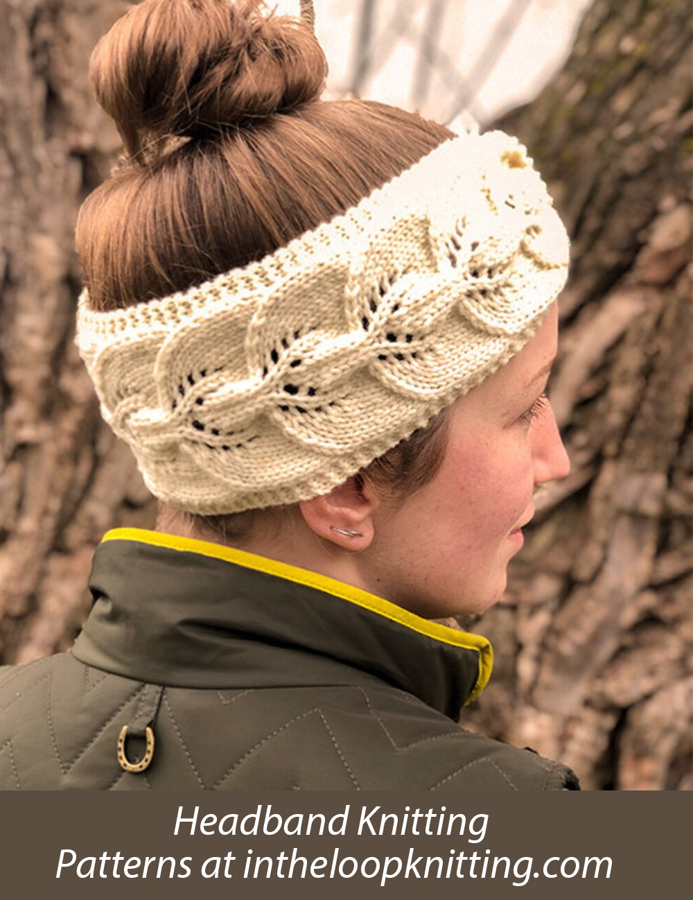 Snowy Pines Headband Knitting Pattern