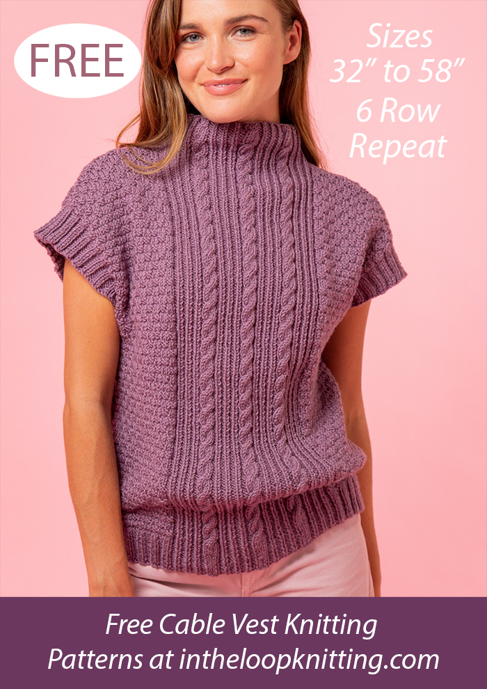Free Snug Season Sweater Vest Knitting Pattern