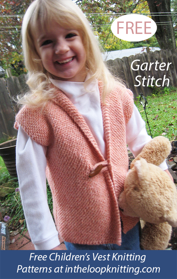 Free Child's Snuggle Vest Knitting Pattern