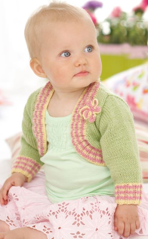 Knitting Pattern for Snuggly Baby Bolero