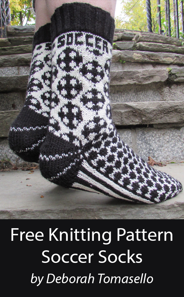 Soccer Socks Free Knitting Pattern Data