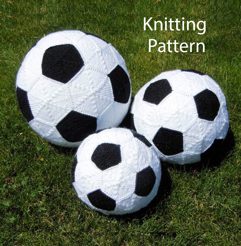 Knitting Pattern for Soccerball - Futbol Toy