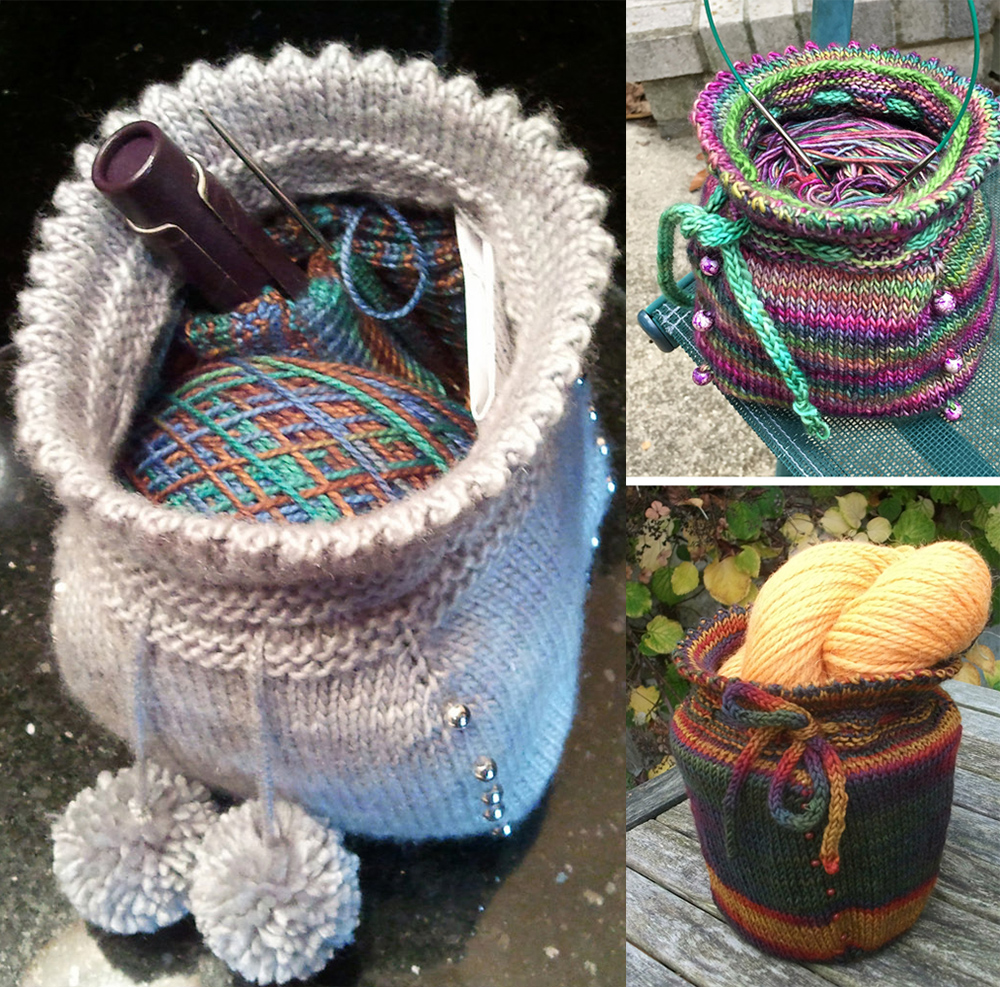 Free Knitting Pattern for Sock Baggie