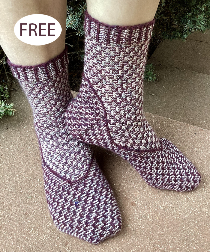 Free Sock Shoes Knitting Pattern