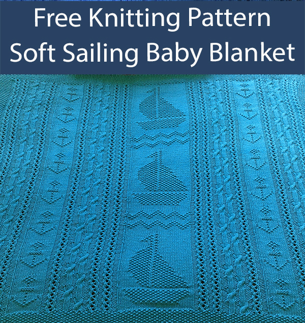 Free Baby Blanket Knitting Pattern Soft Sailing Baby Blanket