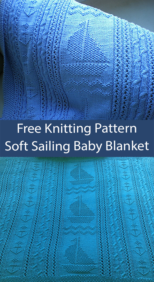 Free Baby Blanket Knitting Pattern Soft Sailing Baby Blanket