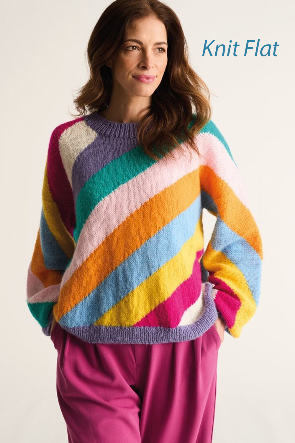 Soft Statement Sweater De-Stash Knitting Pattern