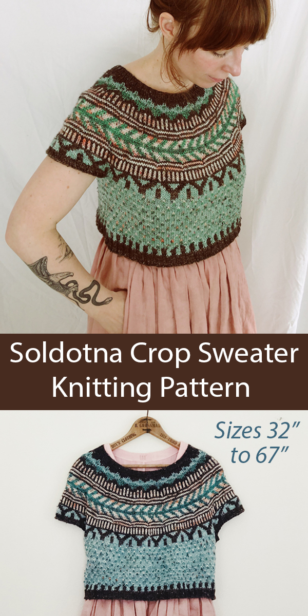 Soldotna Crop Sweater Knitting Pattern