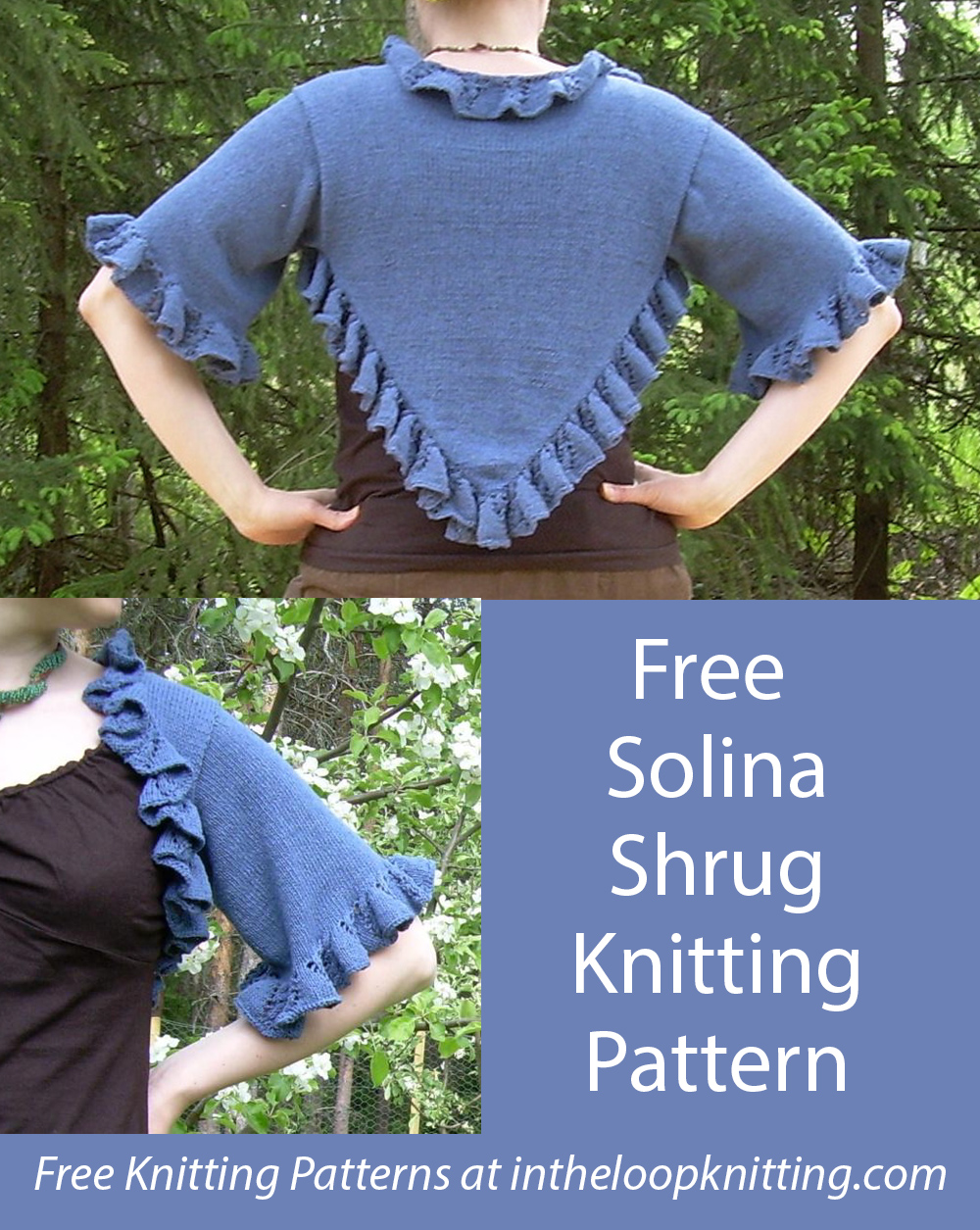 Free Solina Shrug Knitting Pattern